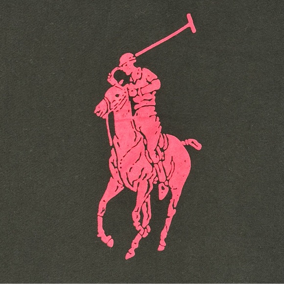 POLO Hoodie Womens Size XL Black Pink Pony Zip Up Sweatshirt Ralph Lauren - Picture 13 of 16